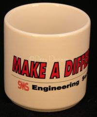 SMS Engineering MAKE A DIFFERENCE Coffee Mug HTF